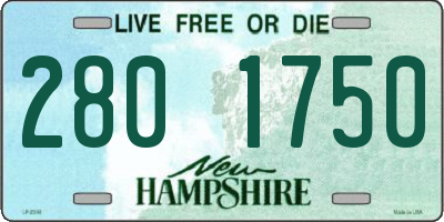 NH license plate 2801750