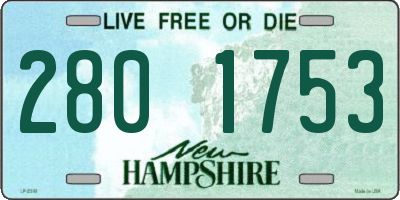NH license plate 2801753