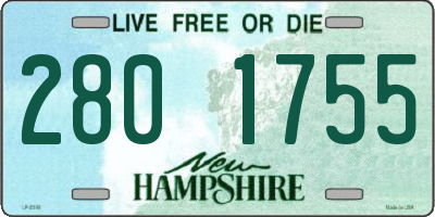NH license plate 2801755