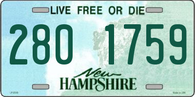 NH license plate 2801759