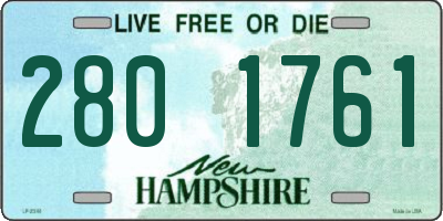 NH license plate 2801761