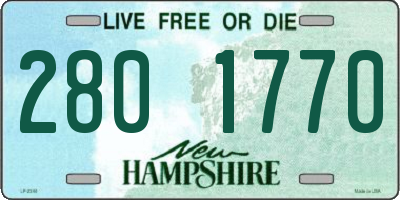 NH license plate 2801770
