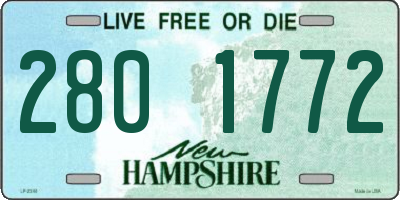 NH license plate 2801772