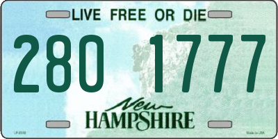 NH license plate 2801777