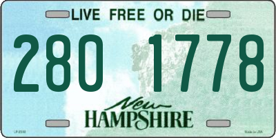 NH license plate 2801778