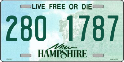 NH license plate 2801787