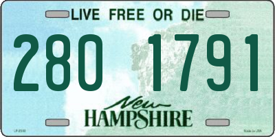 NH license plate 2801791