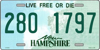 NH license plate 2801797