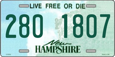 NH license plate 2801807