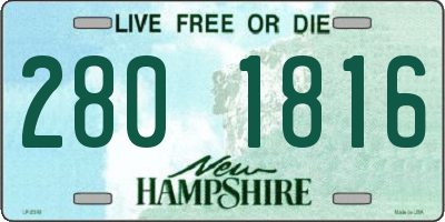 NH license plate 2801816
