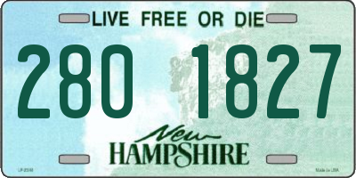 NH license plate 2801827