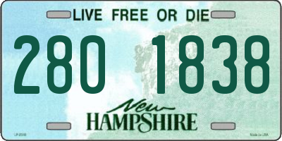 NH license plate 2801838