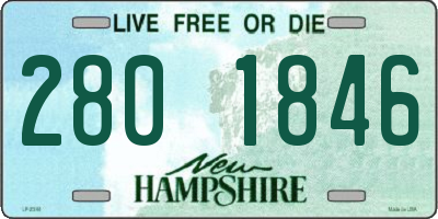 NH license plate 2801846