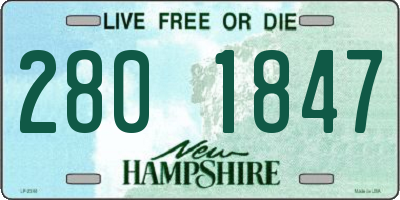 NH license plate 2801847