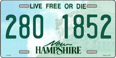 NH license plate 2801852