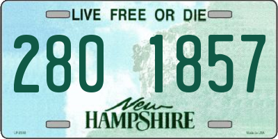 NH license plate 2801857