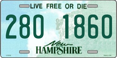 NH license plate 2801860