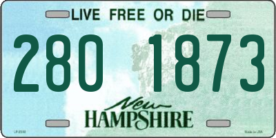 NH license plate 2801873