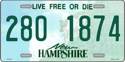 NH license plate 2801874