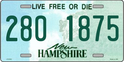 NH license plate 2801875