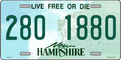 NH license plate 2801880