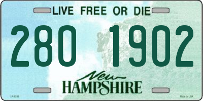 NH license plate 2801902
