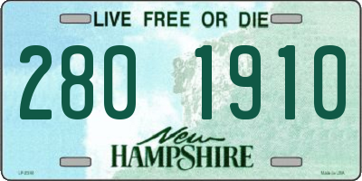 NH license plate 2801910