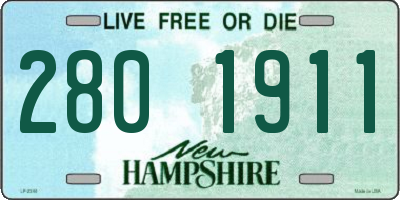 NH license plate 2801911