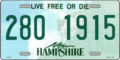 NH license plate 2801915