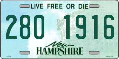 NH license plate 2801916