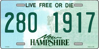 NH license plate 2801917