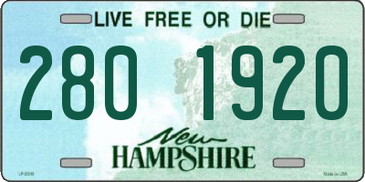 NH license plate 2801920