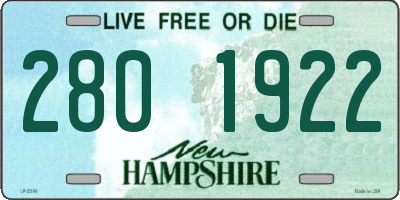 NH license plate 2801922