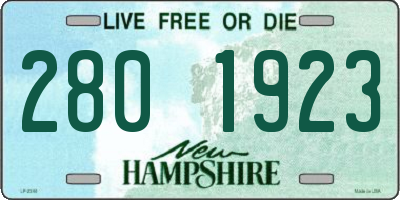 NH license plate 2801923