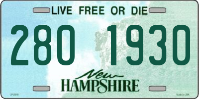 NH license plate 2801930