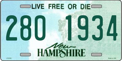 NH license plate 2801934