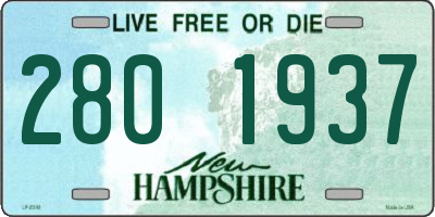 NH license plate 2801937
