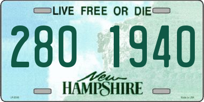 NH license plate 2801940