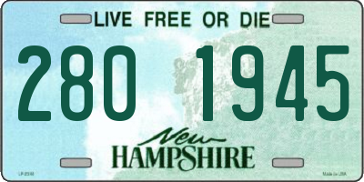 NH license plate 2801945
