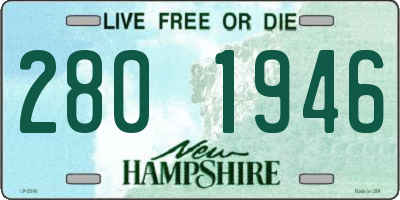 NH license plate 2801946