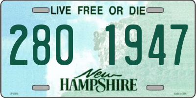 NH license plate 2801947
