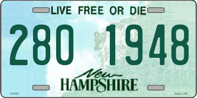 NH license plate 2801948