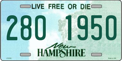 NH license plate 2801950