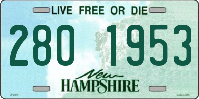NH license plate 2801953