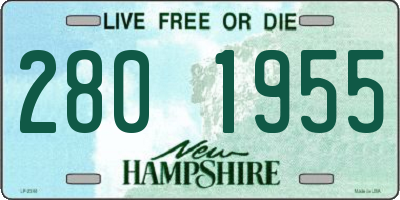 NH license plate 2801955
