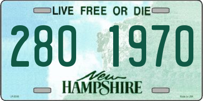 NH license plate 2801970