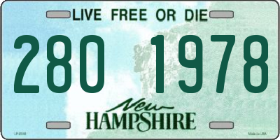 NH license plate 2801978