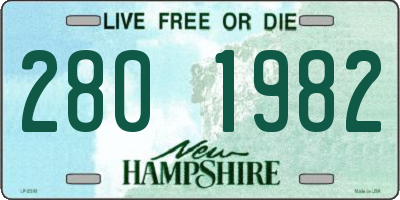 NH license plate 2801982