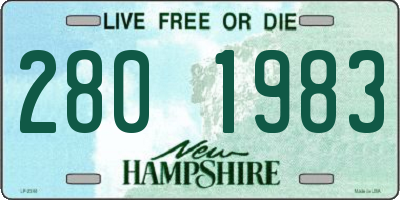 NH license plate 2801983