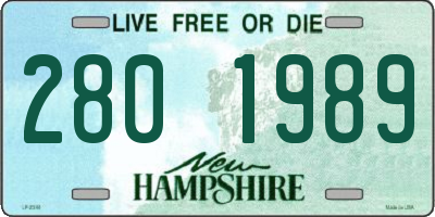 NH license plate 2801989